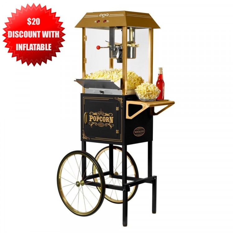Black/Gold Popcorn Machine